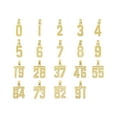 thumbnail image 2 of 14k Solid Gold Number Ninety Nine Pendant for Necklace, #99 Gold Charm Jewelry for Athletes, Sports Gifts for Him and Her, 2 of 5