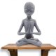 thumbnail image 2 of 6PCS Garden Statue Meditating Sculptures, Meditating Resin Ornament, UFO Indoor Outdoor Garden Decor, 2 of 5