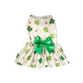 thumbnail image 2 of St. Patrick's Day Dog Dress, Cat Tutu Skirt Green Mesh St Patricks Day Pet Costume for Party Photo Small Dogs Cats, 2 of 6