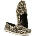 thumbnail image 5 of Toms Alpargata Women's Lightweight Canvas Slip On Trainers In Zebra Size 5.5, 5 of 6