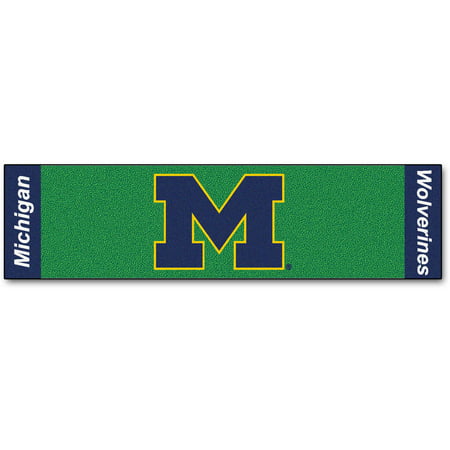 FanMats University of Michigan Putting Green Mat (Best Indoor Putting Mat)