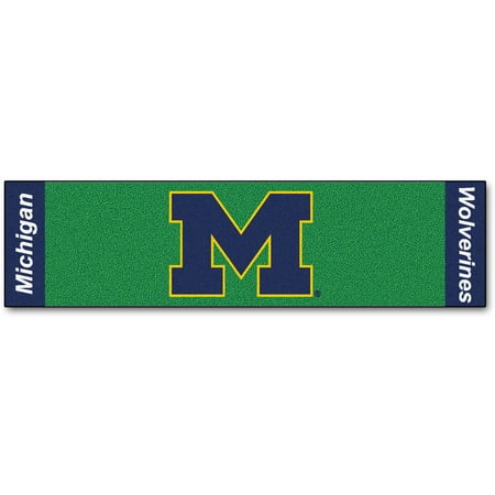Putt About Putting Green - FanMats University of Michigan Putting Green Mat