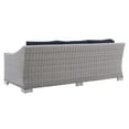 thumbnail image 6 of Lounge Sofa, Sunbrella, Rattan, Wicker, Light Grey Gray Blue Navy, Modern Contemporary Urban Design, Outdoor Patio Balcony Cafe Bistro Garden Furniture Hotel Hospitality, 6 of 9