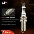 thumbnail image 3 of A-Premium Double Iridium Spark Plugs Compatible with Infiniti Q50 2014-2015, QX50 2014-2017, Q60 2014-2015, G37 2008-2013, M37 2011-2013, QX70, Q70, Q70L, FX37 2013, Q40 & Nissan 370Z, Pack of 6, 3 of 9