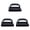 Black*3, variant on 1 Pack Heavy-Duty Scouring Brush with Handle, Non-Scratch Cleaning Scrubber for Kitchen and Bathroom, Powerful Cleaning Tool for Stoves, Pans, and Tiles, 12.5x7.4x6.7 cm (Black)