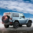 thumbnail image 2 of Haiem Spare Tire Cover , Wheel Cover with Giant Monster Over City printed, Camper Spare Tire Cover Fit for Jeep Wrangler Rv SUV Truck Travel Trailer-17 inch, 2 of 8