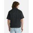 thumbnail image 2 of No Boundaries Boxy Button Down Shirt with Short Sleeves, Men's and Big Men's, 2 of 2