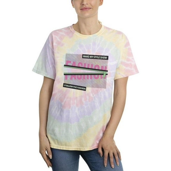 Fashion Zipper Art Tie Dye Spiral Women -Image by Shutterstock, Female Small