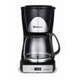 thumbnail image 2 of Cafetera 12 TAZAS de GOTEO JARRA de VIDRIO NEGRO/PLATA KOBLENZ CKM-212IN, 2 of 4