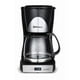 thumbnail image 2 of Cafetera 12 TAZAS de GOTEO JARRA de VIDRIO NEGRO/PLATA KOBLENZ CKM-212IN, 2 of 4