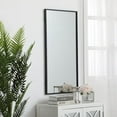 thumbnail image 3 of Metal frame rectangle mirror 18 inch in Black, 3 of 5