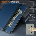 thumbnail image 6 of JETech Case for Samsung Galaxy Tab S9 Plus 12.4-Inch with S Pen Holder, PU Leather Business Folio Stand Protective Tablet Cover with Pocket & Straps, Auto Wake/Sleep, Multi-Angle Viewing (Navy), 6 of 6