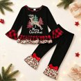 thumbnail image 4 of HCNTES Girls Clothes 18M 24M 1T 2T 3T 4T 5T Child Girls Outfits Toddler Long Sleeved Merry Christmas Top and Elastic Waist Pants 2Pcs Pretty Clothing Sets Gift for Baby Fall Winter, 4 of 7