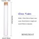 thumbnail image 2 of Paquete de 15 tubos de vidrio transparentes de 40 ml con tapones de corcho para manualidades y otros proyectos pequeños., 2 of 7