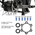 thumbnail image 3 of HUGFEGWE Alloy Bike Hub Adapter Conversion Front 100 * 15 to 110 * 15 - Rear 142 * 12 to 148 * 12 Freewheel Threaded Hubs Adaptor Disc Brake Rotor Bolts UA824-11592, 3 of 9