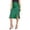 v#95Green395, variant on Rggeeun Midi Skirts for Women Satin A-Line Skirt with Side Slit Flowy Solid Color Skirt elastic Waist Everyday Wear,Green,M