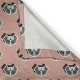 thumbnail image 4 of Ambesonne Dog Lover Valance Pack of 2, Beagle Puppy Squares, 54"X18", Red Grey Pale Grey, 4 of 5