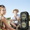 thumbnail image 5 of QFX Portable Bluetooth True Wireless Speaker with LEDs, Microphone, and Stand, Black, PBX-8008SM, 2 Count, PBX-8008, 5 of 8