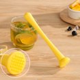 thumbnail image 6 of Honeeladyy Cocktail Muddler for Mixing Drinks, Plastic Bar Tool for Crushing Mint, Fruit, Ice, and Herbs, Lemon Smasher and Drink Mixer for Home Bar, Kitchen, Party or Bartending Use, Yellow, 6 of 6