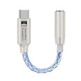 thumbnail image 1 of 32Bit 384KHz HiFi USB Type C to 3.5mm Audio Adapter Hi-Res Digital Audio Decoder Headphone Jack AUX Converter Blue, 1 of 5