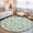 Aqua, Seafoam, variant on Round Rugs 4Ft, Coastal Starfish Round Area Rug Washable Indoor Throw Carpet, Summer Nautical Ocean Marine Life Soft Non Slip Circle Rug for Kitchen Nursery Room Home Decor Aesthetic