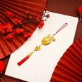 thumbnail image 2 of Exquisite Workmanship Pendant New Year Pendant Fortune Symbol Blessing Chinese Dragon Pendant with Tassel for Home Holiday Decoration, 2 of 8