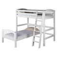 thumbnail image 2 of Camaflexi Twin over Twin Loft Bed - L Shape - Arch Spindle Headboard - Multiple Finishes, 2 of 3