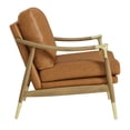 thumbnail image 4 of Modway Langford Vegan Leather Accent Armchair in Tan Walnut, 4 of 10
