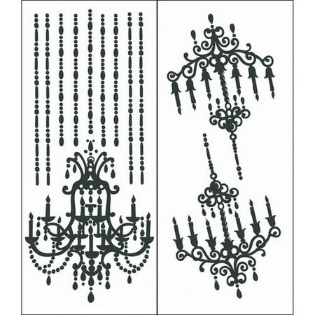 blue mountain wallcoverings snap1003 instant wall art, chandelier
