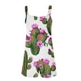 thumbnail image 4 of Taylonsss Clearance Women's Summer Comfortable Casual Suspender Printing Shorts Pocket Jumpsuit Shorts, 4 of 5