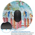 thumbnail image 4 of Disketp Christmas Birds Small Mouse Pad 7.9x7.9 Inches,Washable Round Mousepad For Office Laptop Computer,Non-Slip Rubber Base Mouse Pads For Wireless Mouse, 4 of 9