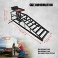 thumbnail image 4 of 2 Pack Hydraulic Car Ramps 5T 10000lbs Low Profile Car Lift Service Ramps Truck Trailer Garage,Height Hydraulic Vehicle Ramps (Black), 4 of 4