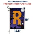 thumbnail image 7 of America Forever Monogram Halloween Bat Garden Flag 12.5 x 18 inches Letter R Double Sided Small Flags for Outside, Holiday Party Yard Outdoor Halloween Horror Nights Flag, 7 of 7