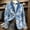 Y5-Cyan, variant on Mens Easter Blazer Corduroy Bunny Print Jacket with Side Pocket Lapel Collar Buttons Jacket Suits Open Front Formal Party Dinner Easter Prom Clothes,Red S