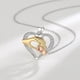 thumbnail image 1 of Collar para madre e hija, plata de ley 925, collares con colgante para mamá, te mantienen en mi corazón, joyas de oro rosa para mujer, regalo del día de la madre, 1 of 5