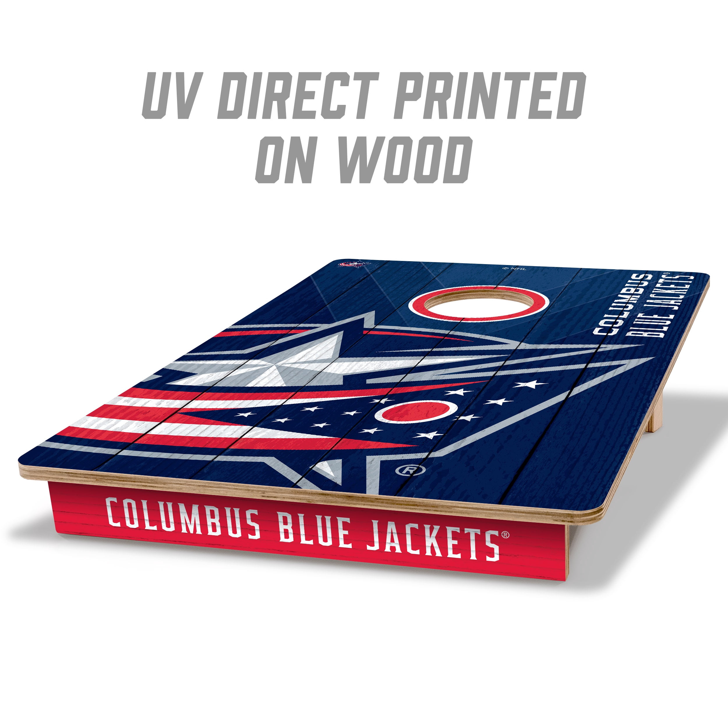 YouTheFan NHL Columbus Blue Jackets 2' x 3' Cornhole Game No Bags