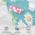 thumbnail image 5 of Yayeee 2 Pack Hand Towels for Bathroom 100% Cotton 16" x 28" Soft Absorbent Kitchen Towel, Cartoon Easter Bunny, 5 of 7