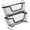 Black, variant on AOOOWER 2 Pack Stackable Iron Meshes Baskets With Built In Handles Multipurpose Storage Bin For Home Storage And Organization