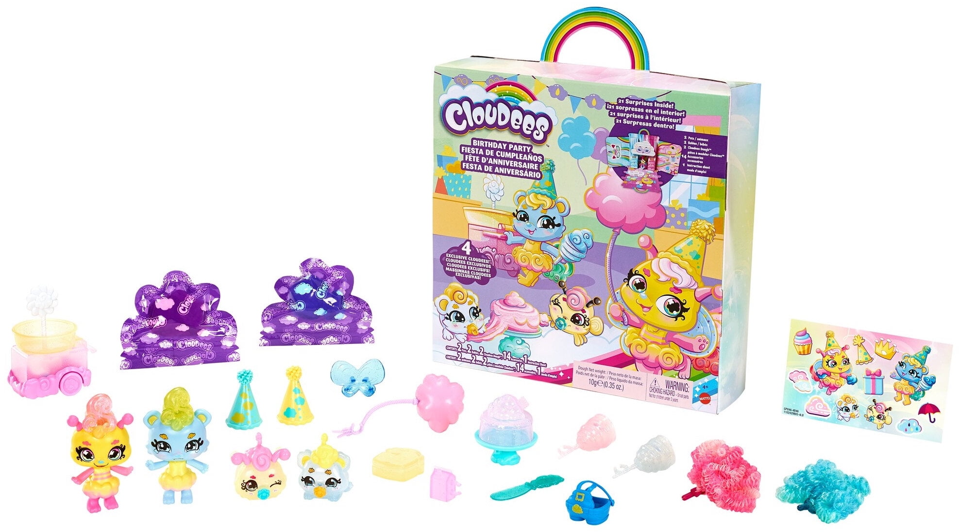 Cloudees Collectible Pets Party Pack Cloud Themed Reveal Toys With Moldable Dough Surprise Hidden Figures Walmart Com Cloudees Collectible Pets Party Pack Cloud Themed Reveal Toys With Moldable Dough Surprise Hidden Figures Walmart Com