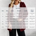 thumbnail image 4 of Fleece Hooded Jackets for Women Casual Warm Open-Front Sweater Cardigans with Pockets Solid Long Sleeve Outerwear (S, Wine), 4 of 7