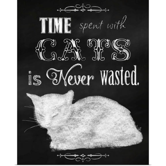 Great BIG Canvas | Rolled Tina Lavoie Poster Print entitled Time Spent With Cats