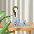 thumbnail image 4 of Maceta de cerámica Yuxing forma de gato color azul, 4 of 5