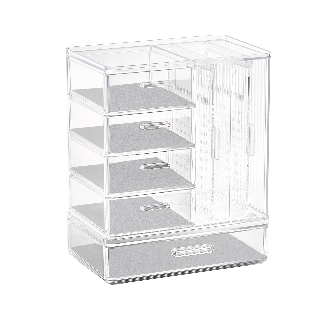 Premium 4-Drawer Jewelry and Earring Organizer Keeps Earrings and Jewelry Organized holds up to 80 Pairs of Earrings