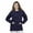 NAVY BLUE, variant on WOMENS SCRUB JACKET WITH KNIT SLEEVES