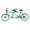Blue, variant on :16 Tandem Bike Model Toy Collectibles Birthday Gifts - White