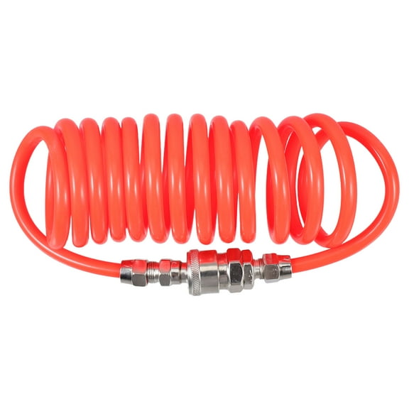 WHAMVOX Air Pump Extension Hose with Swivel Fittings Bend Restrictor Air Compressor Hose Spring Inflatable Air Pump Hose Replacement for Commercial Use