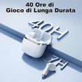 thumbnail image 4 of Wireless Bluetooth Headphones, Bluetooth Headset 5.3 In-Ear Wireless Headphones with Noise Cancelling Microphone, 40H HiFi Stereo Playback, IPX8 Wirel, 4 of 5