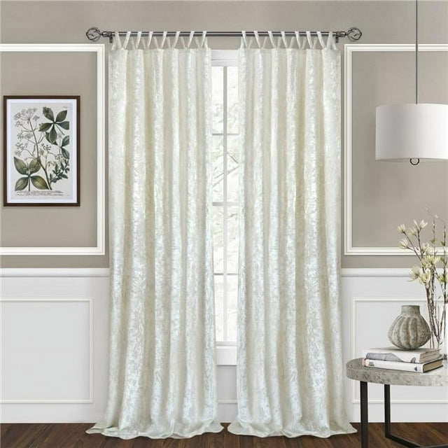 Achim HPPN63CW06 50 x 63 Po Panneau de Rideau Simple en Polyester à Pattes Supérieures Filtrant la Lumière, Blanc Crème