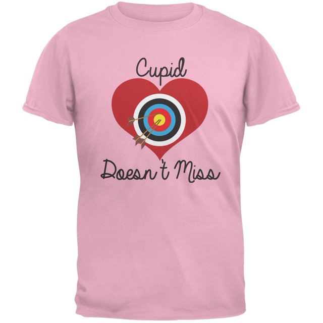 Cupid Doesn't Miss Pink Adult T-Shirt