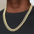 thumbnail image 2 of Mens Miami Cuban Chain Necklace 12mm Diamond Claw Cuban Chain Hip Hop Jewelry, 2 of 9